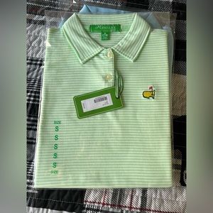 Masters Kids Green Polo size Small 7/8 *NEW*